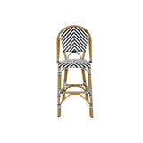 Stool Home ESPRIT Bicoloured Metal synthetic rattan 48 x 60 x 121 cm-2