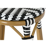 Stool Home ESPRIT Bicoloured Metal synthetic rattan 39,5 x 39,5 x 74,5 cm-2