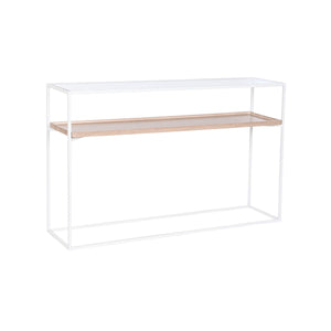 Console Home ESPRIT White Metal Crystal 120 x 30 x 75 cm-0