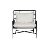 Armchair Home ESPRIT White Black Metal 70 x 68 x 79 cm-4