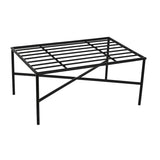 Footrest Home ESPRIT White Black Metal Urban 75 x 50 x 45 cm-2