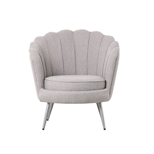 Armchair Home ESPRIT Grey Silver Metal 80 x 75 x 86 cm-0