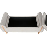 Bench Home ESPRIT Beige Golden Pinewood 120 x 45 x 50 cm-2