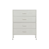 Chest of drawers Home ESPRIT White Metal Vintage 80 x 35 x 102 cm-2