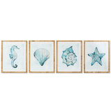 Painting Home ESPRIT Mediterranean Snail 55 x 2,5 x 70 cm (4 Units)-0