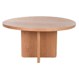 Dining Table Home ESPRIT Natural oak wood 152 x 152 x 78 cm-1