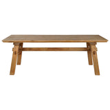 Dining Table Home ESPRIT Brown Natural Wood Pine 220 x 100 x 76 cm-1