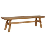 Bench Home ESPRIT Brown Pine 180 x 35 x 47 cm-0