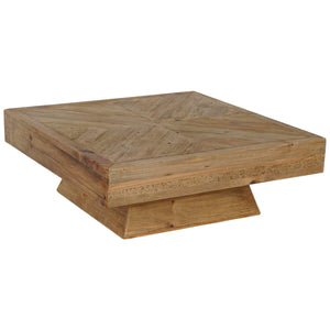 Centre Table Home ESPRIT Brown Pine 100 x 100 x 36 cm-0