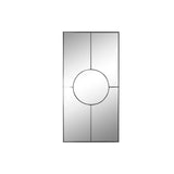 Wall mirror Home ESPRIT Black 90 x 2 x 180 cm-0