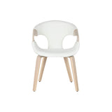 Dining Chair Home ESPRIT White Polyester Wood 55,5 x 67,5 x 80,5 cm-5