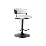 Stool Home ESPRIT White Metal 48,5 x 48 x 83,5 cm-1