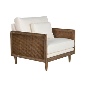 Armchair Home ESPRIT White Natural 93 x 86 x 88 cm-0