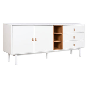 Sideboard Home ESPRIT White Natural 180 x 40 x 75 cm-0