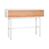 Console Home ESPRIT Yellow White MDF Wood 120 x 35 x 90 cm-1