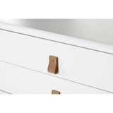 Console Home ESPRIT Yellow White MDF Wood 120 x 35 x 90 cm-5