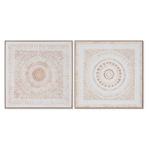 Painting Home ESPRIT Mandala Scandinavian 100 x 4 x 100 cm (2 Units)-0