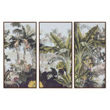 Set of 3 pictures Home ESPRIT Tropical 180 x 4 x 120 cm (3 Pieces)-0