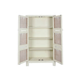 Cupboard Home ESPRIT White Natural 105 x 42 x 188 cm-6