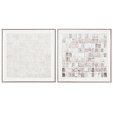 Painting Home ESPRIT Abstract Urban 82,2 x 4,5 x 82,2 cm (2 Units)-0