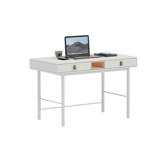 Desk Home ESPRIT White Natural Polyurethane MDF Wood 120 x 60 x 75 cm-0