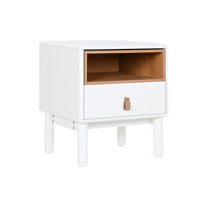 Nightstand Home ESPRIT White Natural Polyurethane MDF Wood 48 x 40 x 55 cm-0