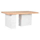 Dining Table Home ESPRIT White Resin Fir 180 x 90 x 77 cm-0