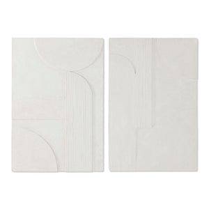 Wall Decoration Home ESPRIT White Modern 80 x 5 x 120 cm (2 Units)-0