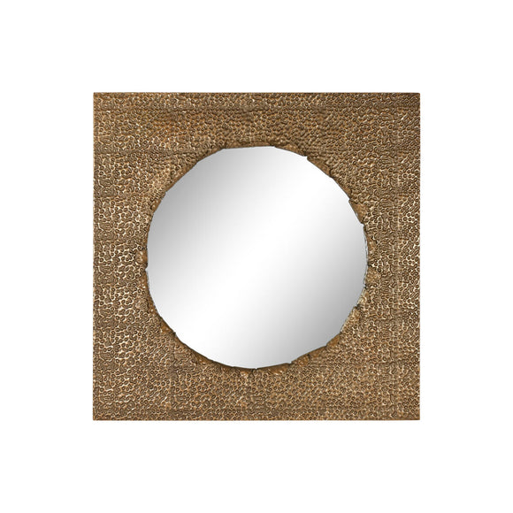 Wall mirror Home ESPRIT Golden Metal 80 x 6 x 80 cm-0