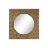 Wall mirror Home ESPRIT Golden Metal 80 x 6 x 80 cm-0