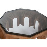 Centre Table Home ESPRIT Crystal Fir wood 99 x 99 x 46 cm-4