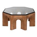 Centre Table Home ESPRIT Crystal Fir wood 99 x 99 x 46 cm-1