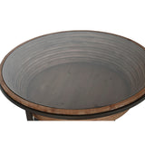 Centre Table Home ESPRIT Crystal Fir wood 102 x 102 x 46 cm-4