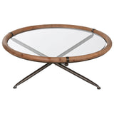 Centre Table Home ESPRIT Crystal Fir wood 100 x 100 x 40 cm-1
