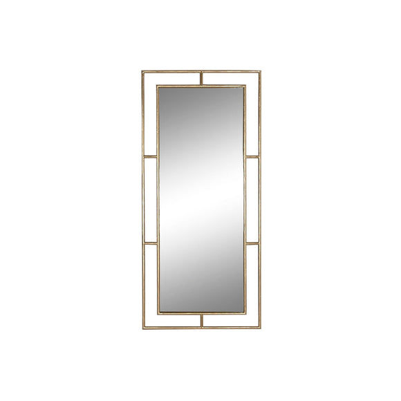 Wall mirror Home ESPRIT Golden Modern 96 x 5 x 208 cm-0