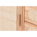 Sideboard Home ESPRIT Natural Metal Rattan Rubber wood 73,5 x 35 x 78 cm-5