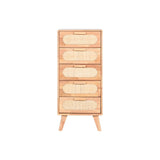 Chest of drawers Home ESPRIT Natural Metal Rubber wood 40 x 30 x 78 cm-2