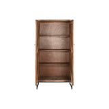 Cupboard Home ESPRIT Brown Black Silver 90 x 38 x 170 cm-8