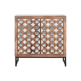 Sideboard Home ESPRIT Brown Black Silver 80 x 38 x 80 cm-1