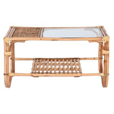 Centre Table Home ESPRIT Natural Bamboo Rattan 76 x 46 x 40 cm-1
