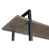 Shelves Home ESPRIT Black Metal Fir 148 x 36,5 x 200 cm-2