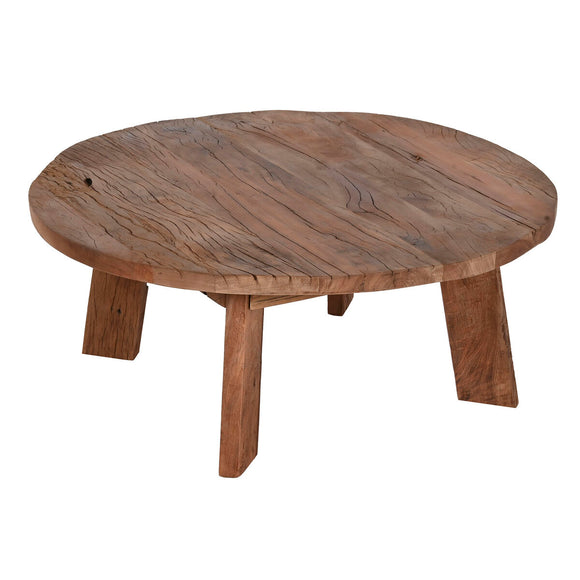 Centre Table Home ESPRIT Brown Wood 90 x 90 x 35 cm-0