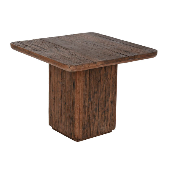 Side table Home ESPRIT Brown Recycled Wood 61 x 61 x 50 cm-0