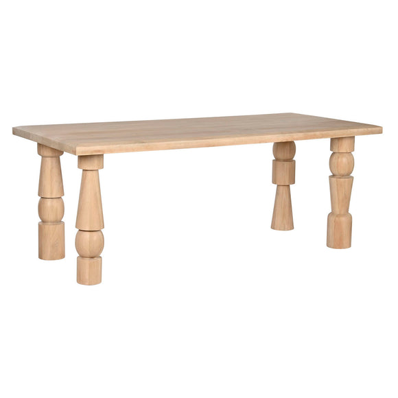 Dining Table Home ESPRIT Natural Mango wood 200 x 90 x 76 cm-0