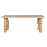 Dining Table Home ESPRIT Natural Mango wood 200 x 90 x 76 cm-1