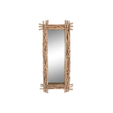 Wall mirror Home ESPRIT Natural Bali 70 x 10 x 150 cm-0