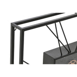 Wall Clock Home ESPRIT Black Golden Metal Crystal 80 x 8 x 80 cm-3