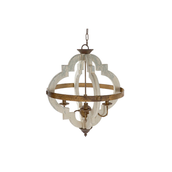 Ceiling Light Home ESPRIT White Bronze Iron Fir 40 W 63 x 63 x 74 cm-0