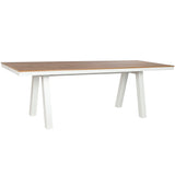 Dining Table Home ESPRIT White Aluminium polystyrene 230 x 90 x 77 cm-4