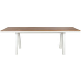 Dining Table Home ESPRIT White Aluminium polystyrene 230 x 90 x 77 cm-2